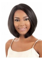 Capless Straight African American Wig 