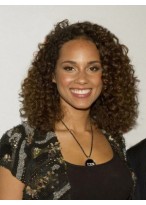 Curly Brown African Lace Wig For Women 