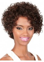 Short Curly Lace Front Human Hair Wig 