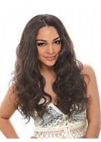 Middle Part Wavy Synthetic Capless Wig 