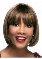 Bob Style Lace Front Straight African American Wig 
