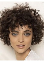 Curly Remy Human Hair Full Lace Wig 