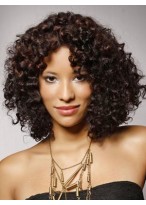 Well-favored Curly Synthetic Lace Front Wig 