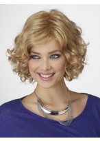 Chin Length Wavy Synthetic Bob Wig 