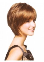 Sassy Tousled Bob Synthetic Capless Wig 