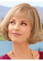 Mid-length Synthetic Lace Front Bob Wig 