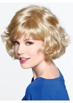 Capless Wavy Short Synthetic Wig 