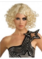 Lady Gaga Medium Wavy Lace Front Wig for Woman 