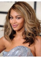Beyonce Knowles Hairstyle Wavy Lace Wig 