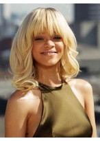 Shining Rihanna's Synthetic Capless Wavy Wig 