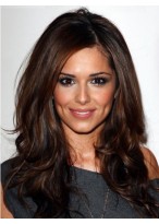 Cheryl Cole Wavy Long Human Hair Wig 