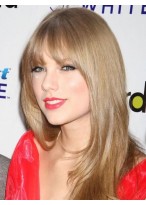 Taylor Swift Long Straight Blonde Synthetic Wig 