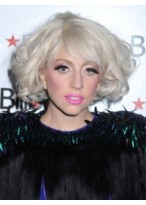 Lady Gaga Bob Style Wavy Wig 