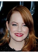 Emma Stone Straight Lace Front Long Remy Hair Wig 