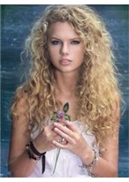 Taylor Swift Long Wavy Lace Front Human Hair Wig 