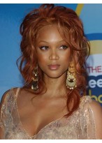 Tyra Banks Wavy Lace Front Remy Hair Wig 