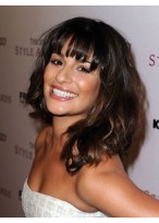 Lea Michele Hairstyle Shoulder Length Capless Wig 
