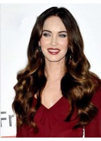 Megan Fox Hairstyle Long Wavy Lace Front Wig 