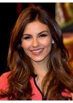 Victoria Justice Ravishing Wavy Synthetic Lace Front Wig 