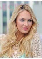 Candice Swanepoel Long Lace Front Wavy Synthetic Wig 