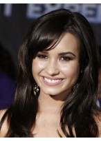 Demi Lovato Long Straight Synthetic Lace Front Wig 