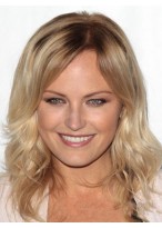 Malin Akerman Lovely Wavy Synthetic Lace Front Wig 