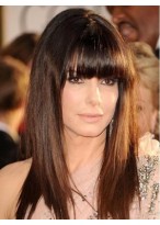 Sandra Bullock Ravishing Lace Front Straight Synthetic Wig 