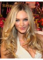 Candice Swanepoel Exquisite Lace Front Wavy Human Hair Wig 
