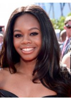 Gabby Douglas Lace Front Wavy Enthralling Synthetic Wig 