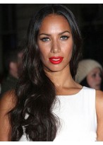 Leona Lewis Synthetic Knockout Wavy Lace Front Wig 