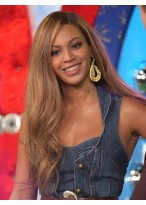 Beyonce Long Side Parting Hairstyle Wig 