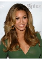 Beyonce's Long Wavy Human Hair Wig 