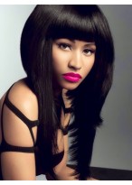 Nicki Minaj Long Straight Lace Front Wig 