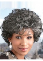 Ultra Lite Short Synthetic Gray Wig 