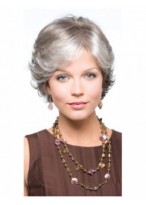 Conservative Side Parting Wavy Capless Wig 