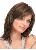 Straight Lace Front Mid-Length Remy Hair Wig 