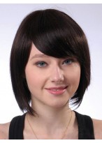 Short Remy Hair Straight Wig 
