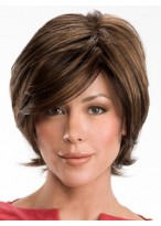 Short Wavy Real Hair Wig 