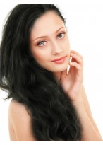 Long Human Hair Front Lace Wig 