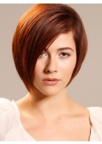 Capless Short Straight Synthetic Wig 