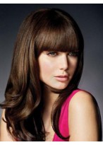 Wave Remy Human Hair Capless Wig With Bangs 