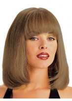 Shoulder-Length Lace Front with Mono Human Hair Wig 