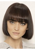 Fantastic Straight Remy Human Hair Capless Wig 