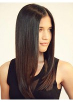 Attractive Straight Human Hair Lace Front Wig 