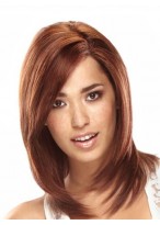 Shoulder-Length 100% Human Hair Lace Front Wig 