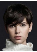 Short Length Straight Full Lace Synthetic Wig 