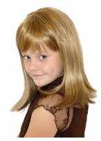 Shoulder Length Full Lace Kids Wig 