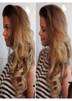 Wavy Blonde Lace Front Human Hair Wig 