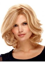 Medium Lace Front with Mono Wavy Wig 