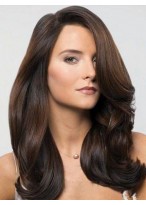 Long Wavy Attractive Human Hair Lace Front Wig 